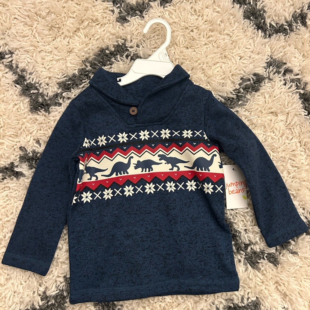 Toddler Holiday Dino Sweater